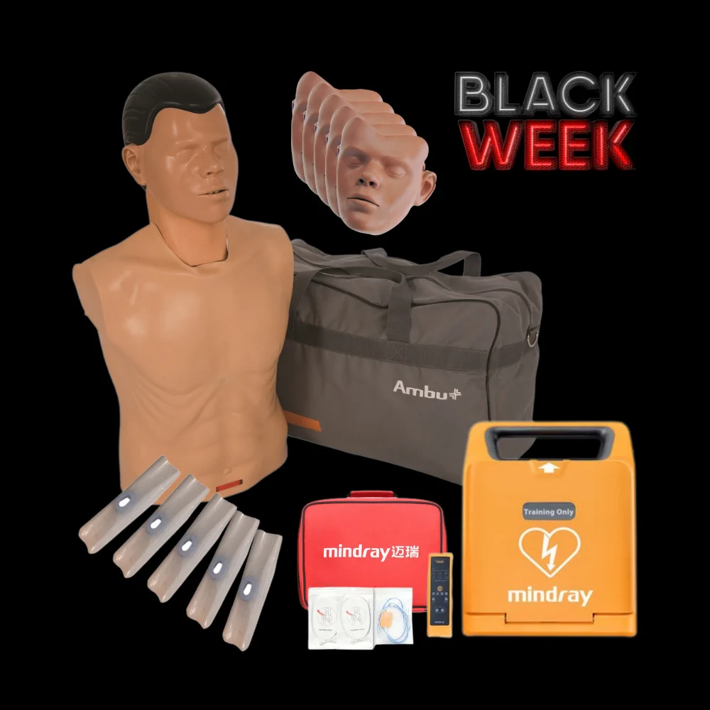 AmbuMan SAM + Mindray BeneHeart C1A Trainer Black Deal
