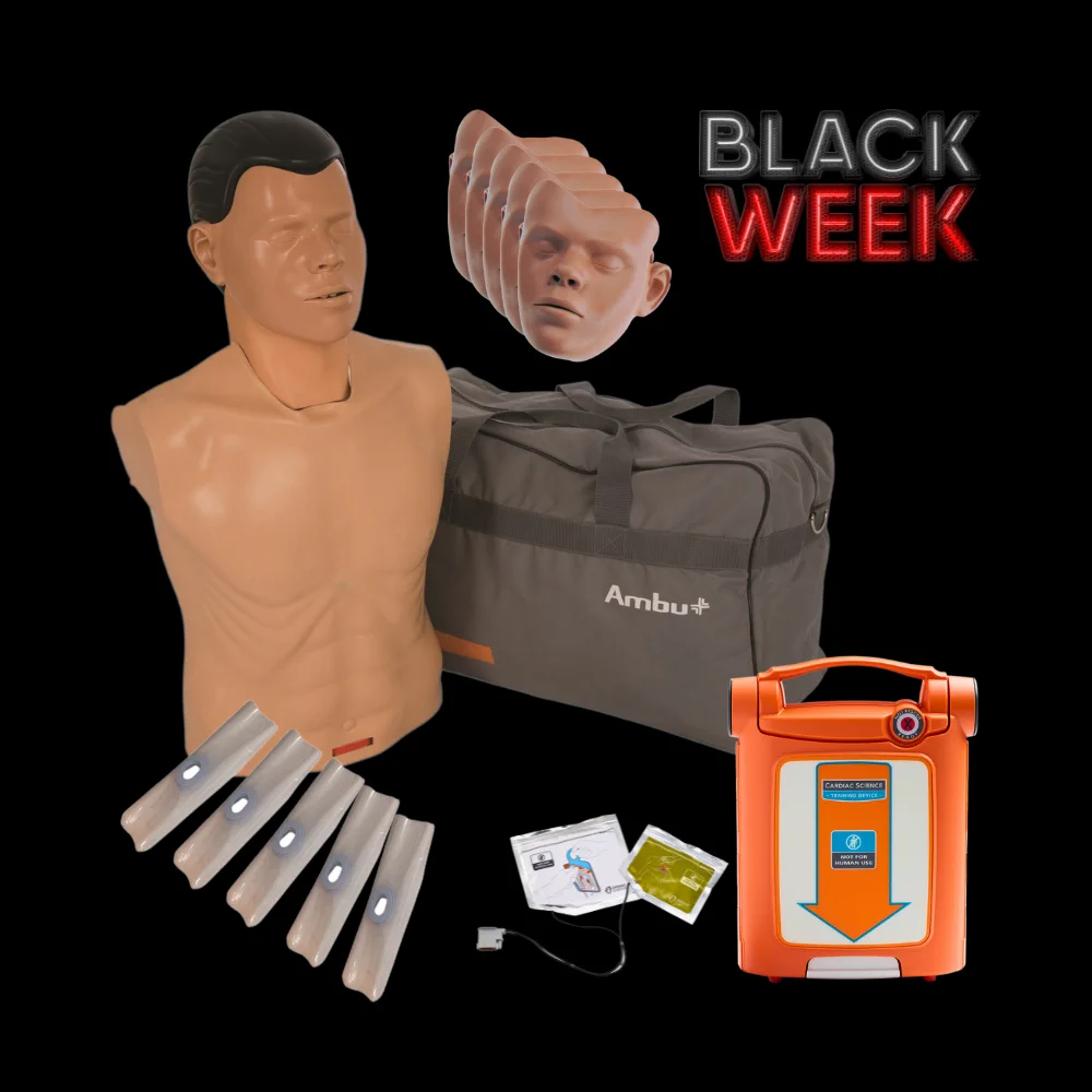 AmbuMan SAM + ZOLL Powerheart G5 AED Trainer Black Deal