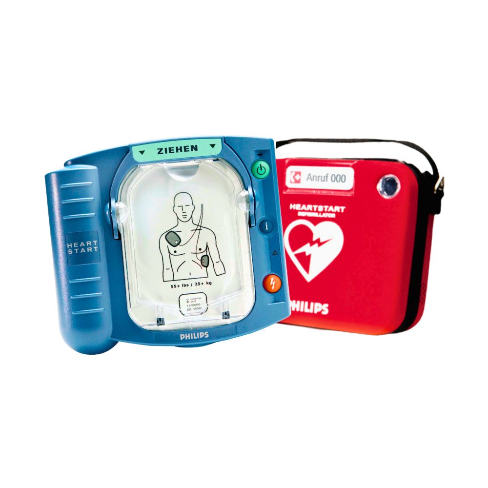 Philips HeartStart HS1 Defibrillator Halbautomat mit Slim Tasche