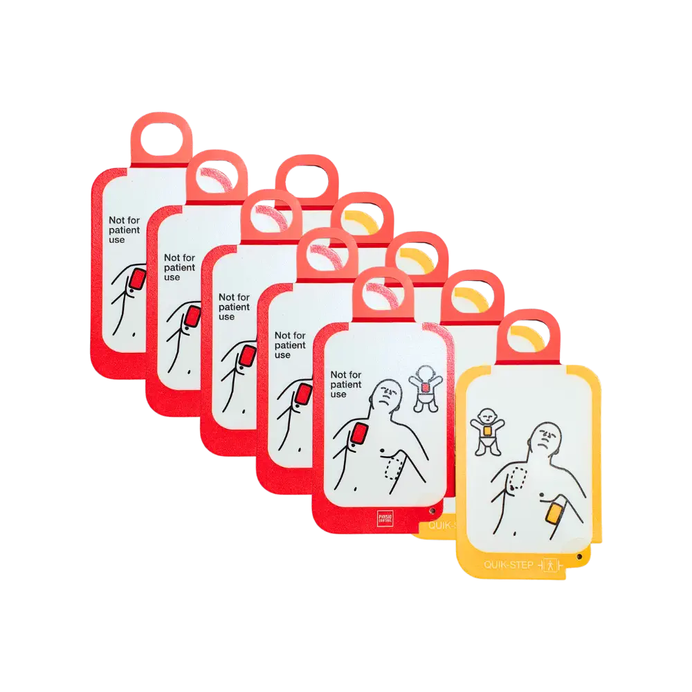 Physio Control LIFEPAK CR2 AED Trainer QUIK-STEP Trainingselektroden mit Drucksensor 5er Set Physio Control LIFEPAK CR2 AED Trainer QUIK-STEP Trainingselektroden mit Drucksensor 5er Set