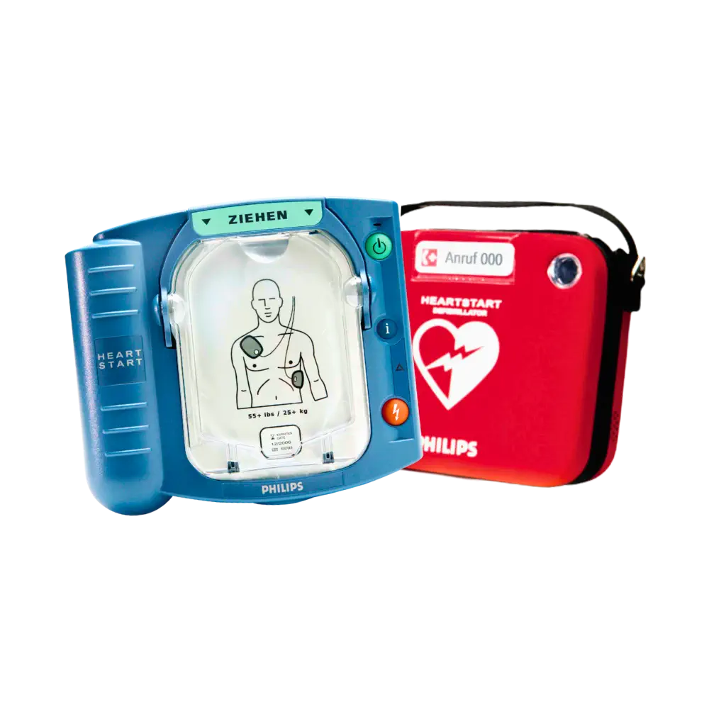 Philips HeartStart HS1 Defibrillator Halbautomat mit Slim-Tasche