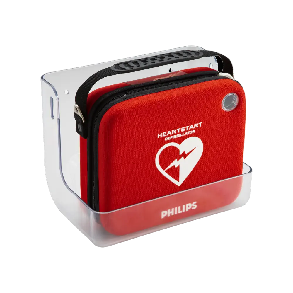 Philips AED Wandhalterung Philips AED Wandhalterung mit HS1 in Slim-Tasche