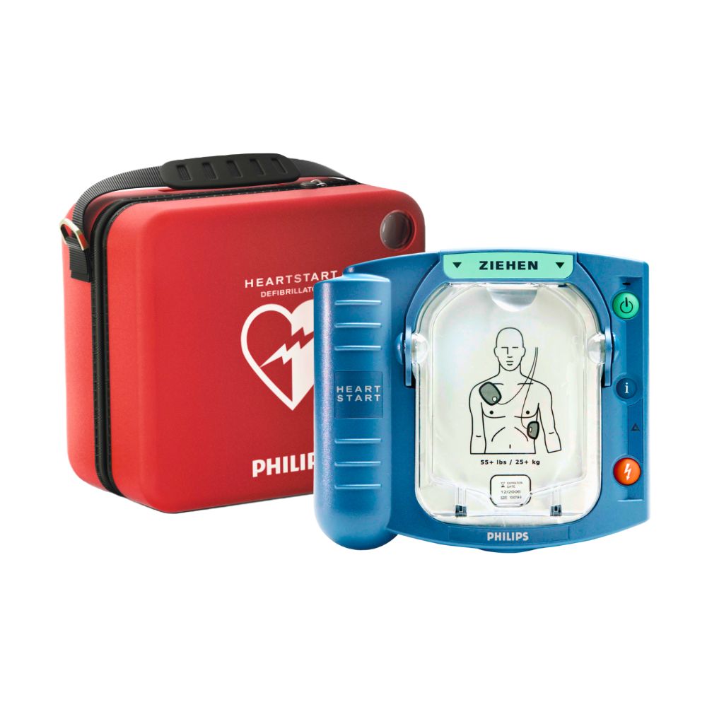 Philips HeartStart HS1 Defibrillator Halbautomat mit Tasche