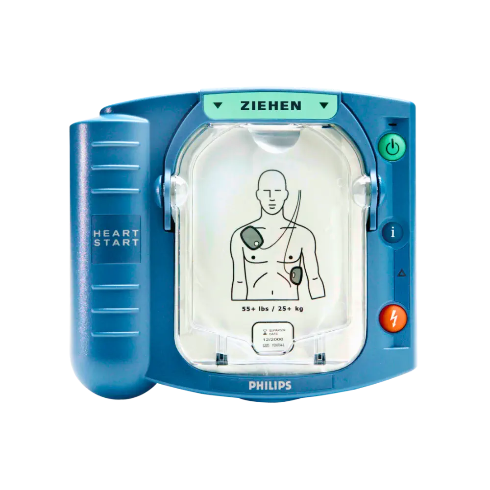 Philips HeartStart HS1 Defibrillator Halbautomat mit Slim Tasche Philips HeartStart HS1 Defibrillator Halbautomat