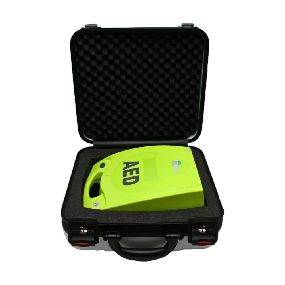 Starmedic Defibrillator Koffer Exclusive Line ZOLL AED Plus offen