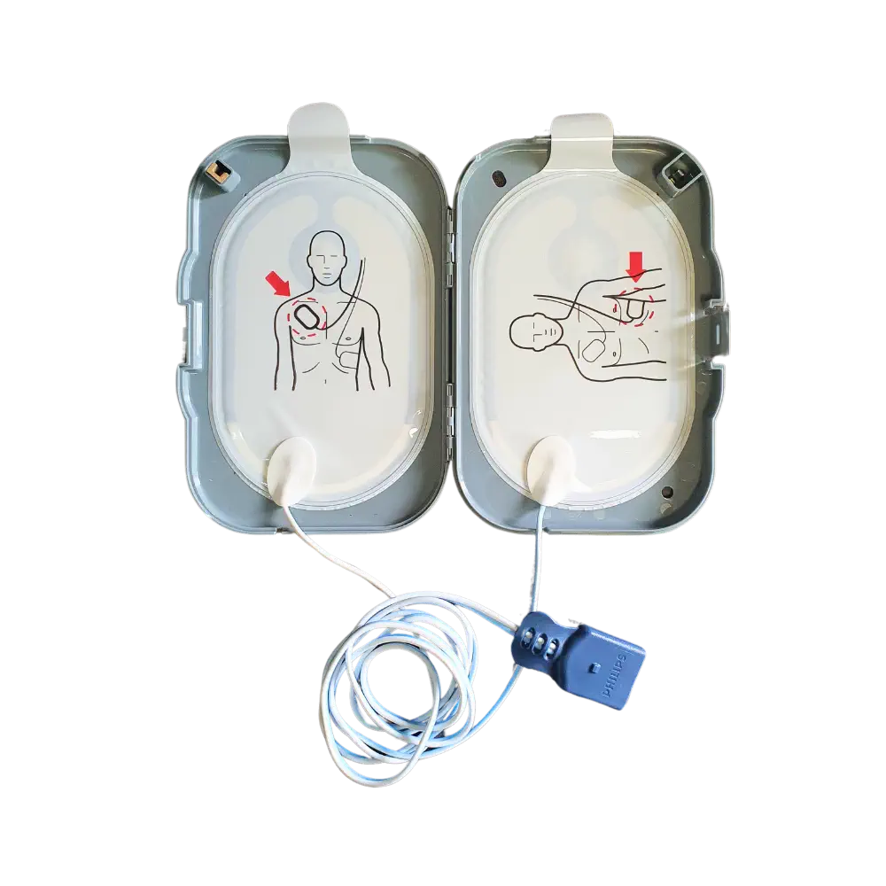 Philips HeartStart FRx SMART Pads II für Erwachsene und Kinder Philips HeartStart FRx SMART Pads 2 für Erwachsene und Kinder offen