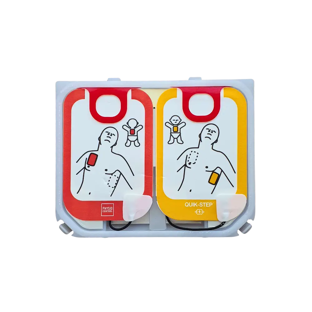 Physio Control LIFEPAK CR2 AED QUIK-STEP Elektroden Physio Control LIFEPAK CR2 AED QUIK-STEP Elektroden geöffnet