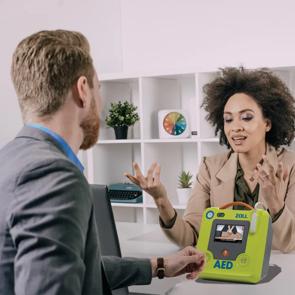 AED Einweisung gem. §11 MPBetreibV bei Abholung