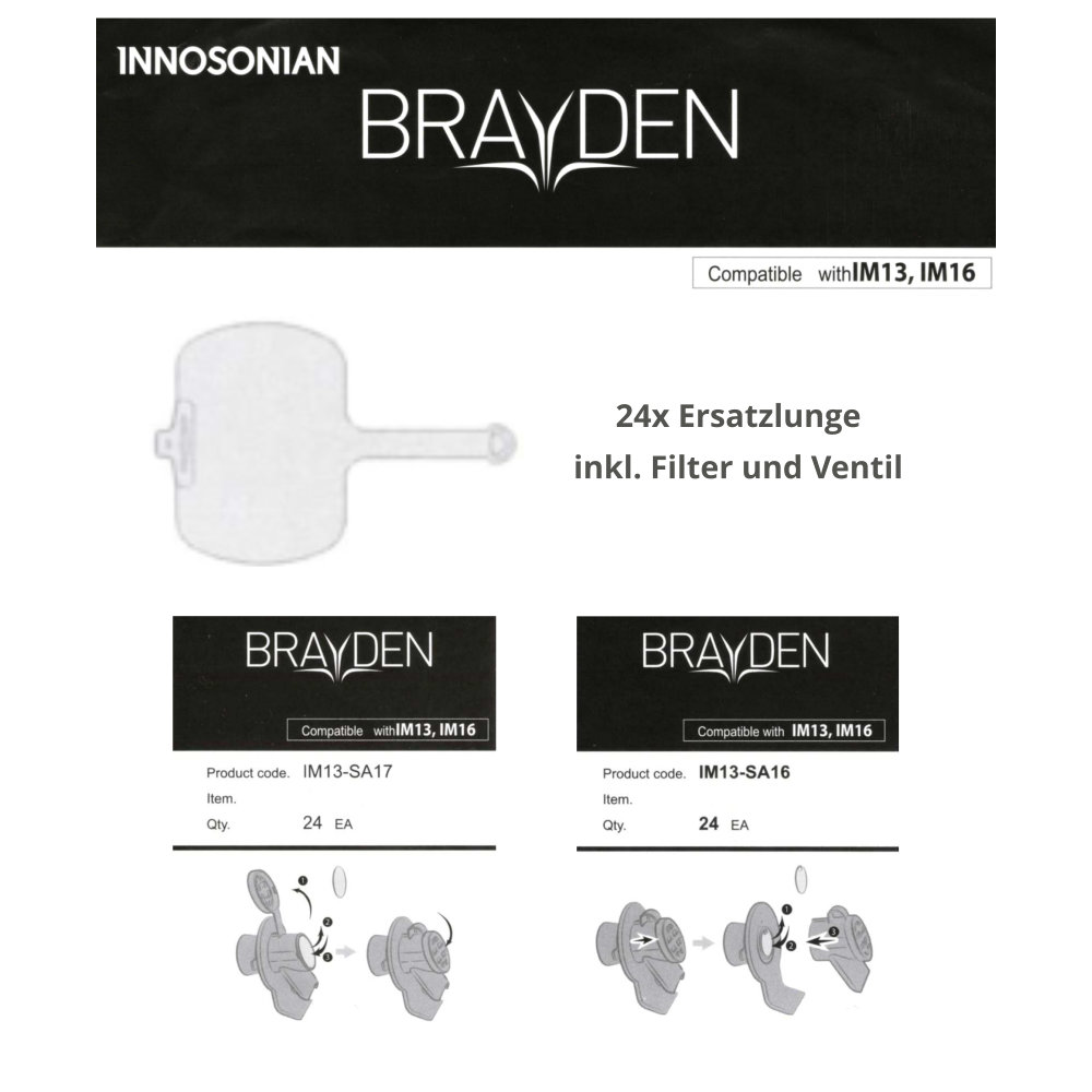 Brayden Ersatzlungen Hygiene Set 24er